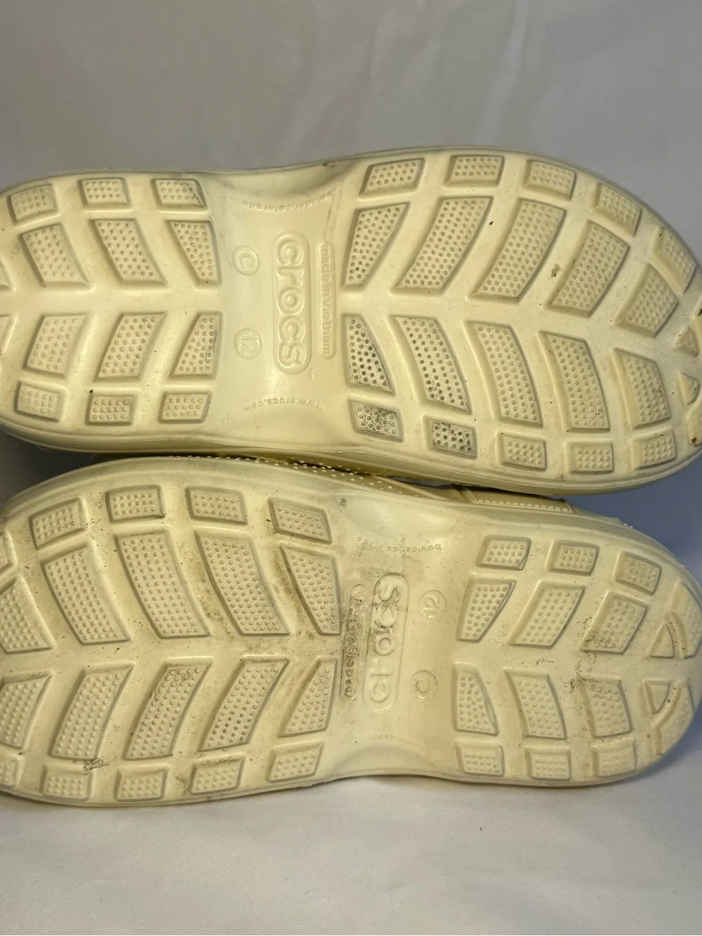 Crocs Kids' Cream Star-Accent Rain Boots